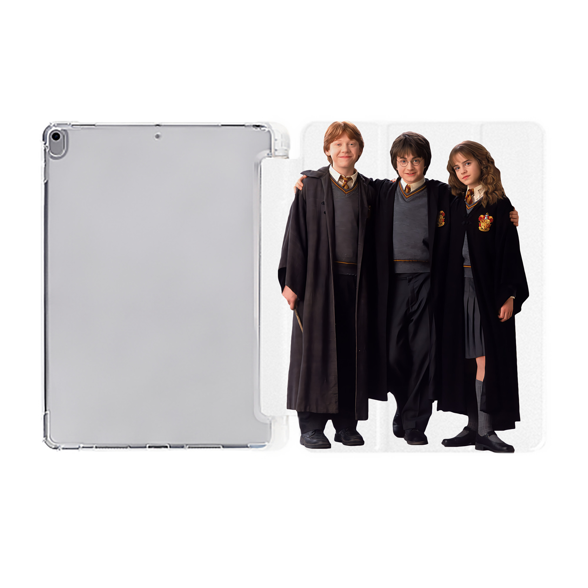 （画像用） Harry Potter ハリー・ポッターシリーズ IPad ケース ペン収納付き 三つ折りスタンド PUレザー×シリコン 対応機種9.5/10.5/10.9インチ
